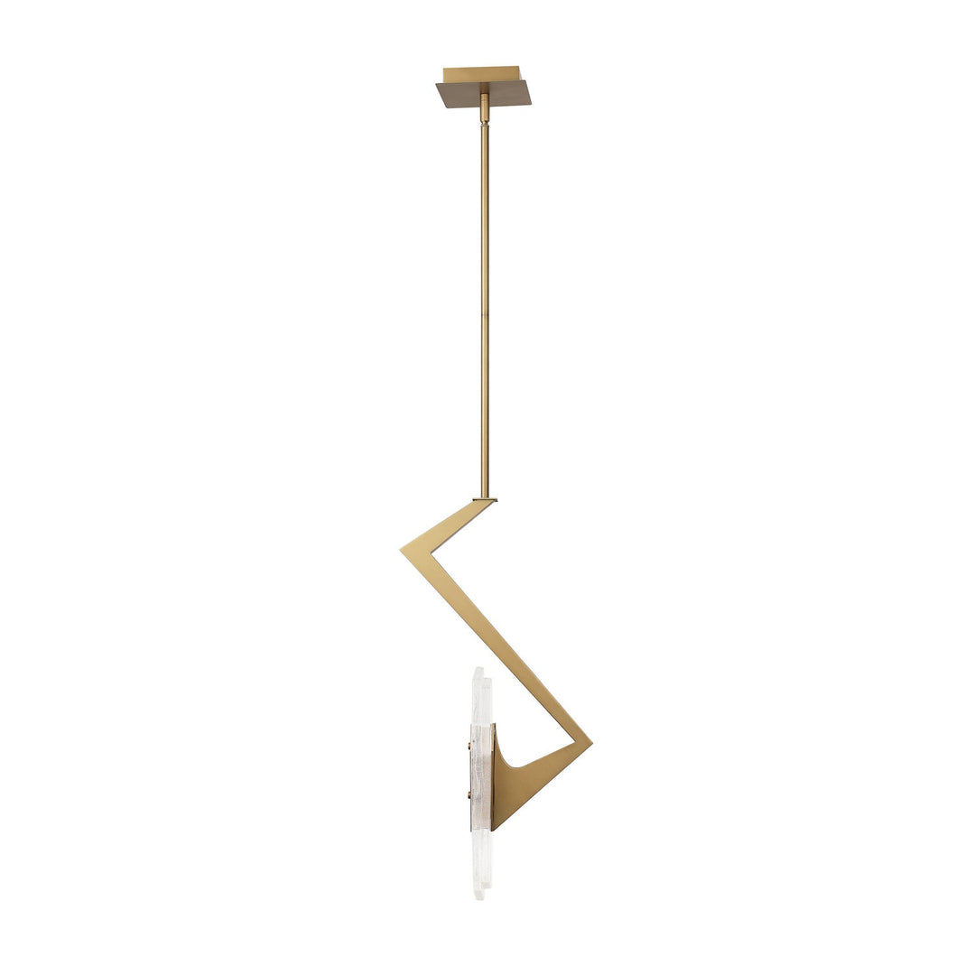 Down the Wrong Path LED Pendant in Brass Kisser Varaluz