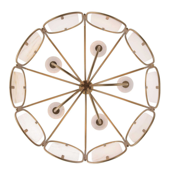 Panelist Five Light Pendant in Brass Kisser Varaluz