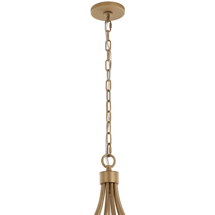 Panelist Five Light Pendant in Brass Kisser Varaluz