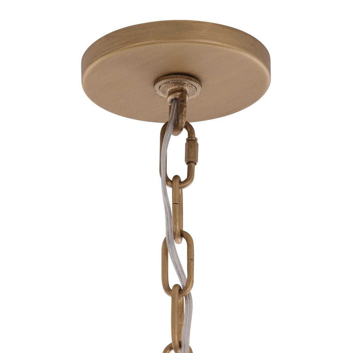Panelist Five Light Pendant in Brass Kisser Varaluz