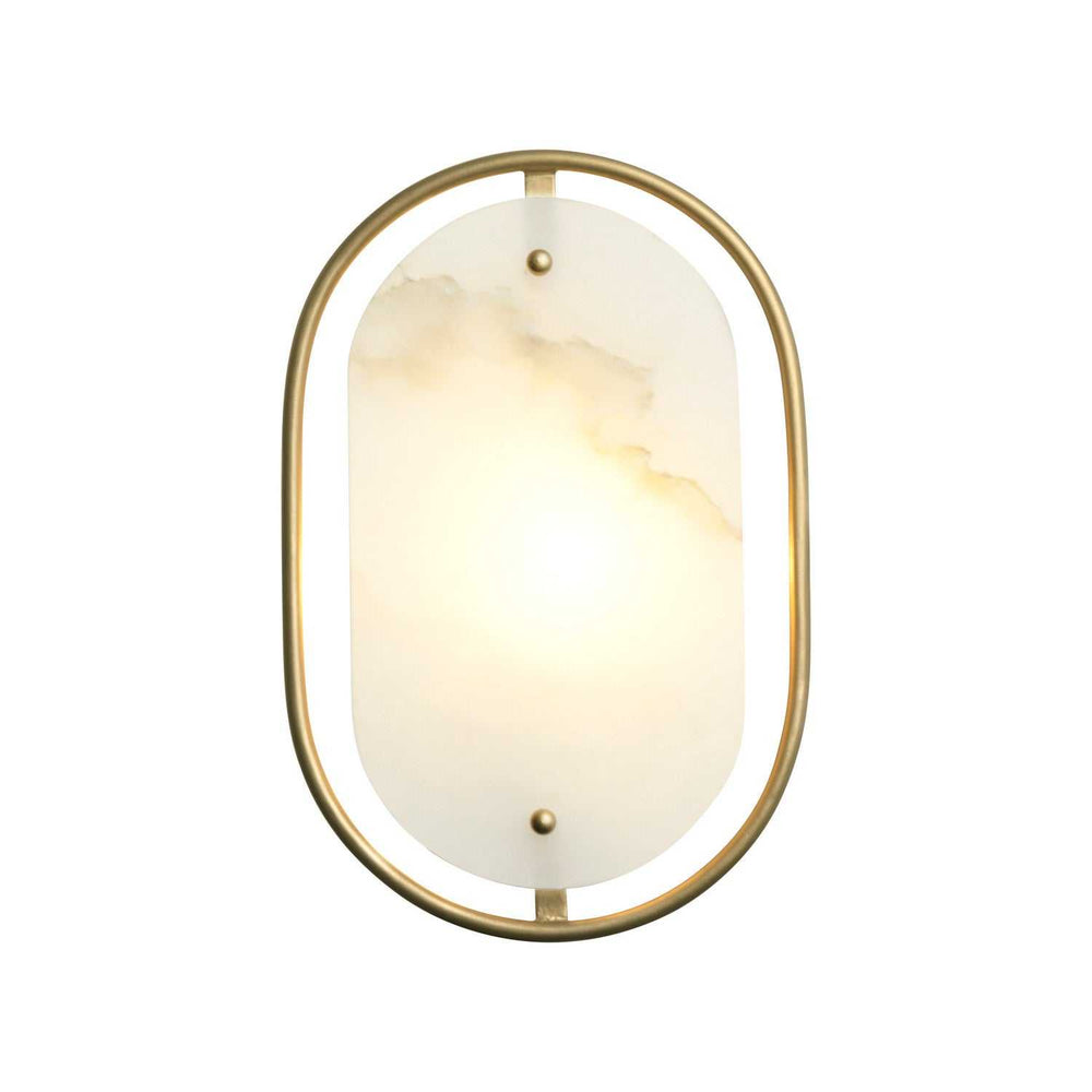 Panelist One Light Wall Sconce in Brass Kisser Varaluz