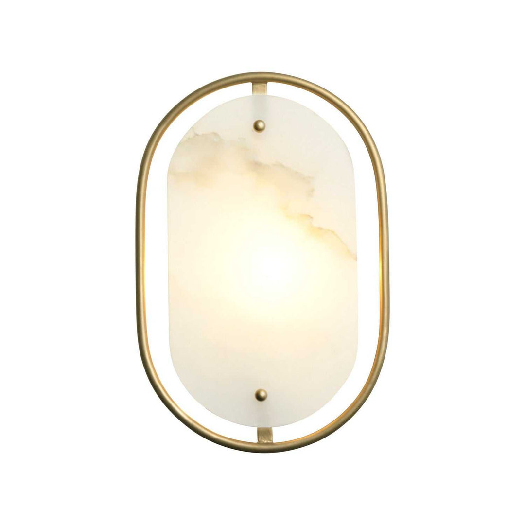 Panelist One Light Wall Sconce in Brass Kisser Varaluz