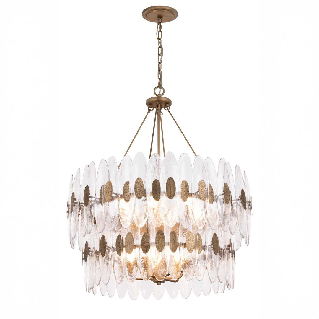 Aurora 14 Light Pendant in Havana Gold Varaluz