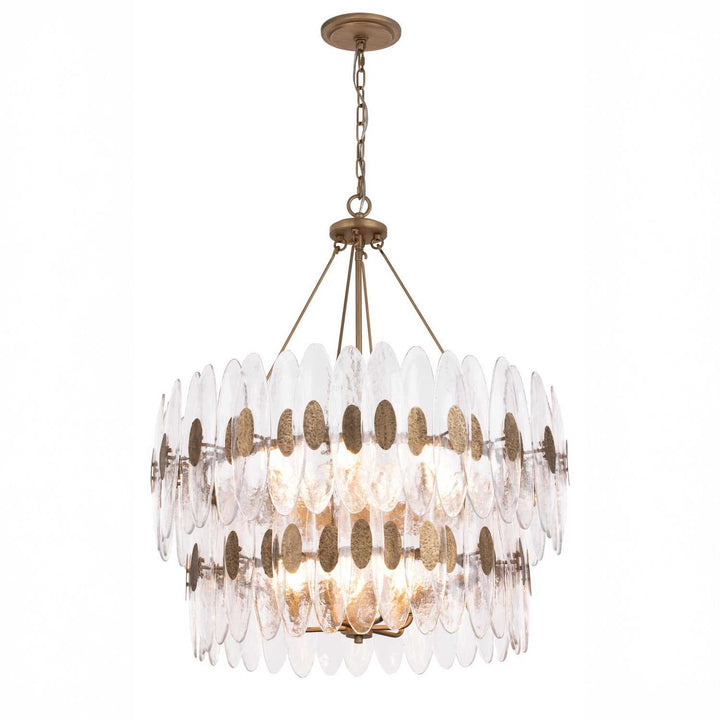 Aurora 14 Light Pendant in Havana Gold Varaluz