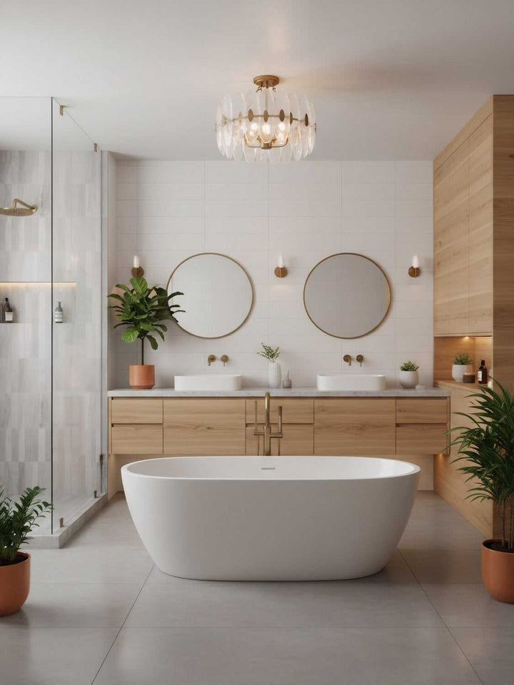 Aurora Four Light Semi-Flush Mount in Havana Gold Varaluz