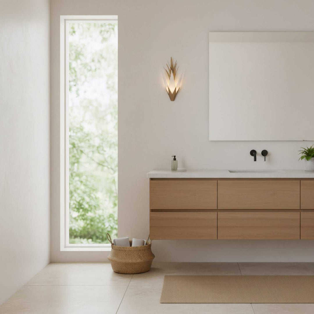 Mojave Two Light Wall Sconce in Havana Gold Varaluz