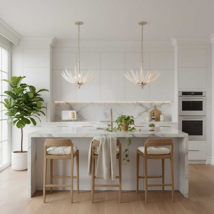 Zanara Three Light Pendant in Gold Dust Varaluz