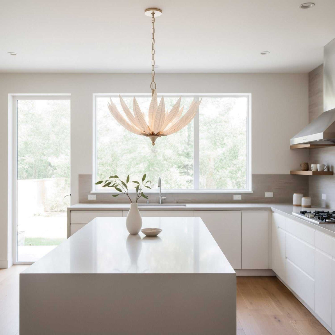 Zanara Six Light Pendant in Gold Dust Varaluz