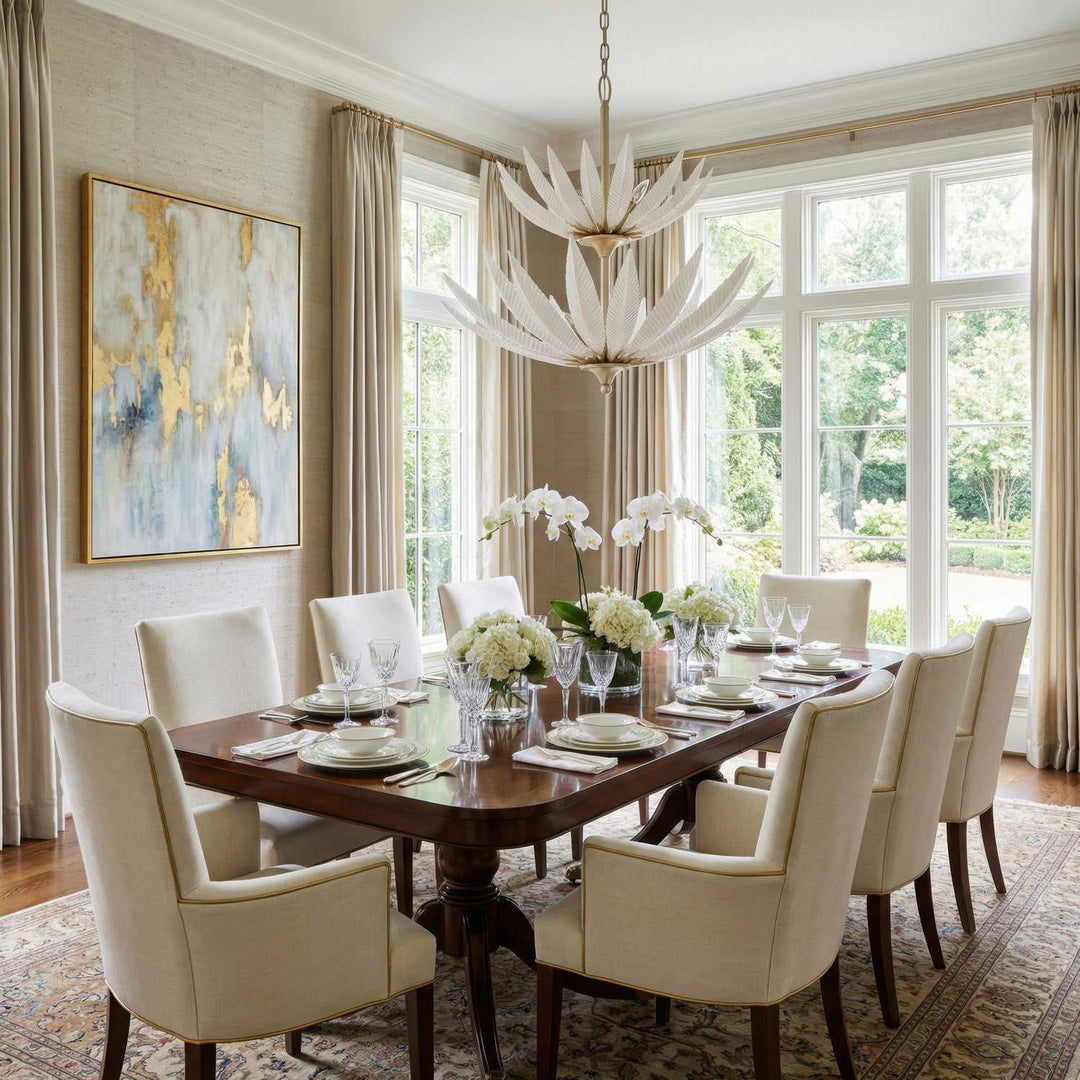 Zanara Nine Light Pendant in Gold Dust Varaluz