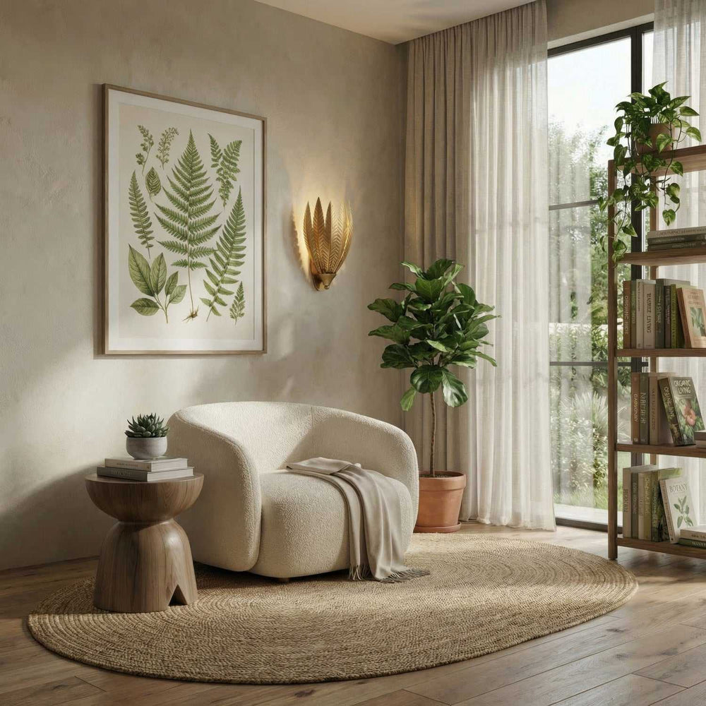 Zanara One Light Wall Sconce in Brass Kisser Varaluz