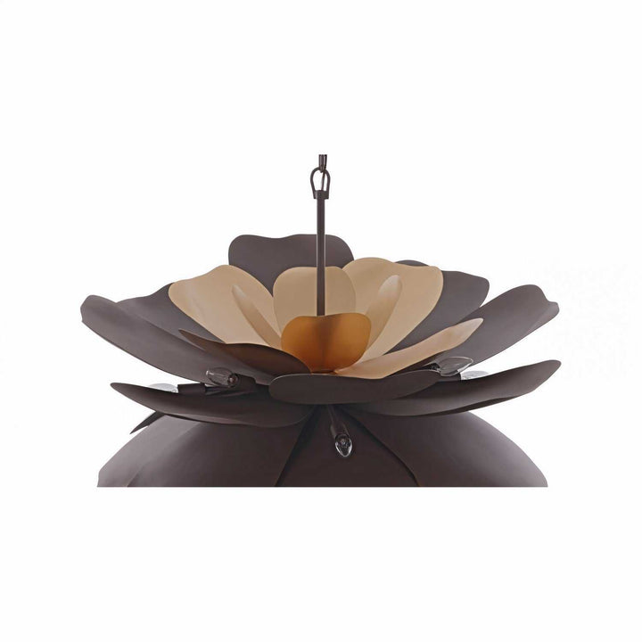 Botanic Panic 13 Light Pendant in Dark Bronze / French Gold Varaluz