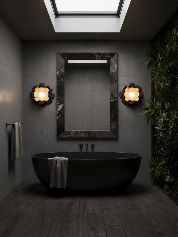 Botanic Panic One Light Wall or Flush Mount in Dark Bronze / French Gold Varaluz
