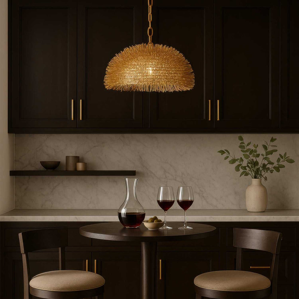 Urchin One Light Pendant in Gold Varaluz
