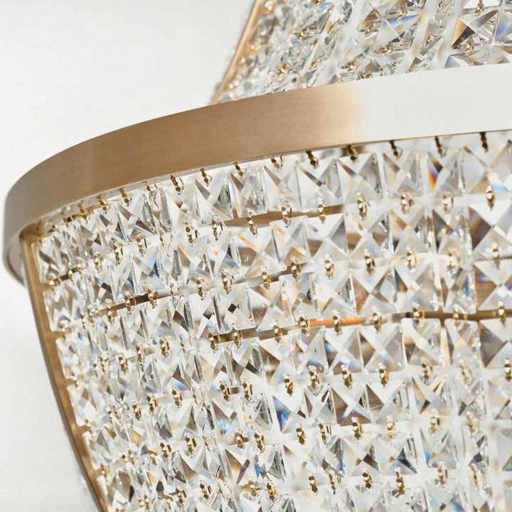 Crystal Baller 12 Light Pendant in Antique Bronze Varaluz