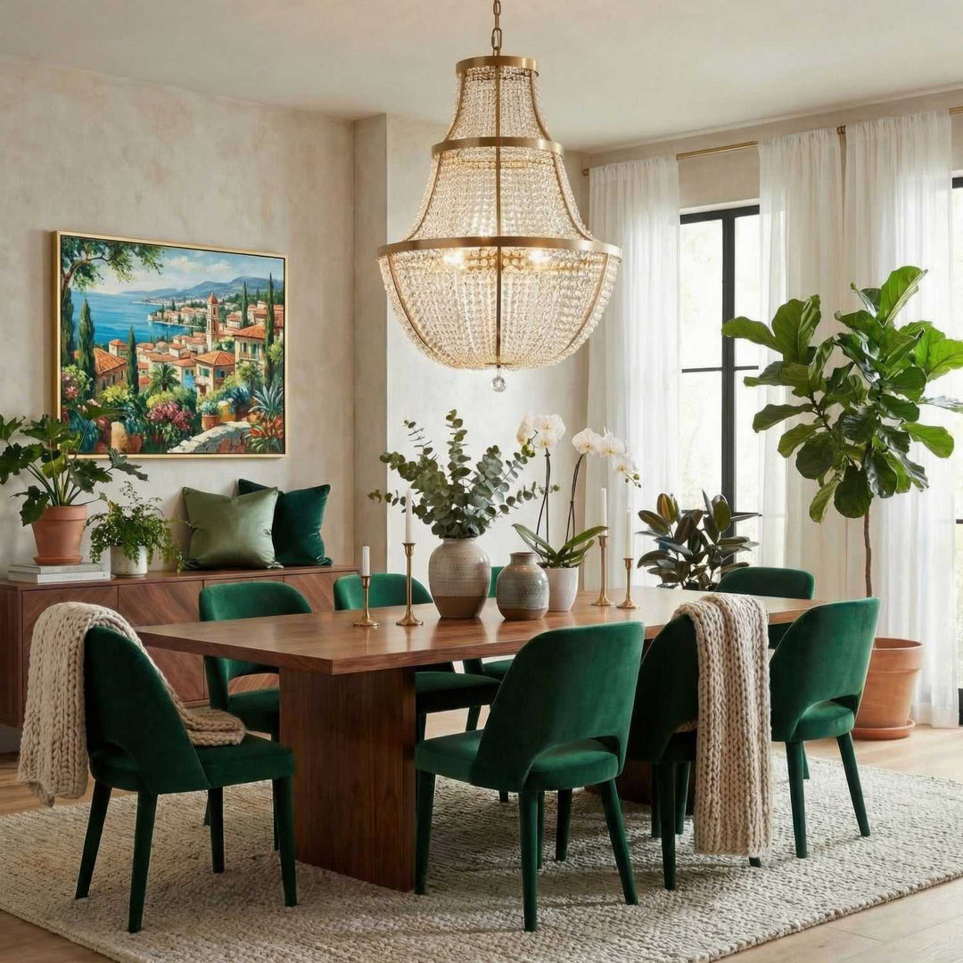 Crystal Baller 12 Light Pendant in Antique Bronze Varaluz