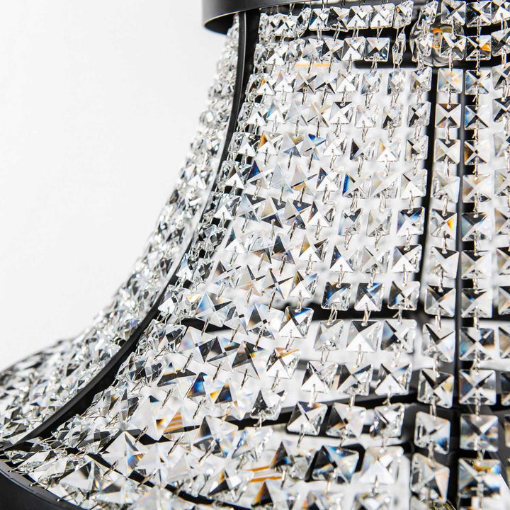 Crystal Baller 12 Light Pendant in Heritage Black Varaluz