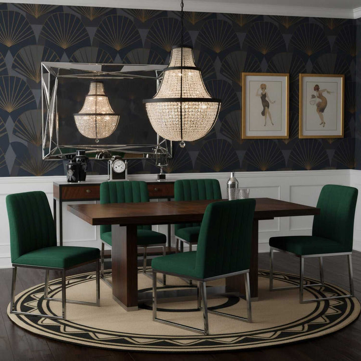 Crystal Baller 12 Light Pendant in Heritage Black Varaluz