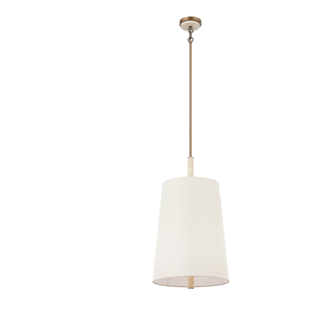 Rockford Six Light Pendant in Brontourage/Travartine Varaluz