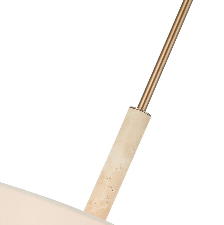 Rockford Six Light Pendant in Brontourage/Travartine Varaluz