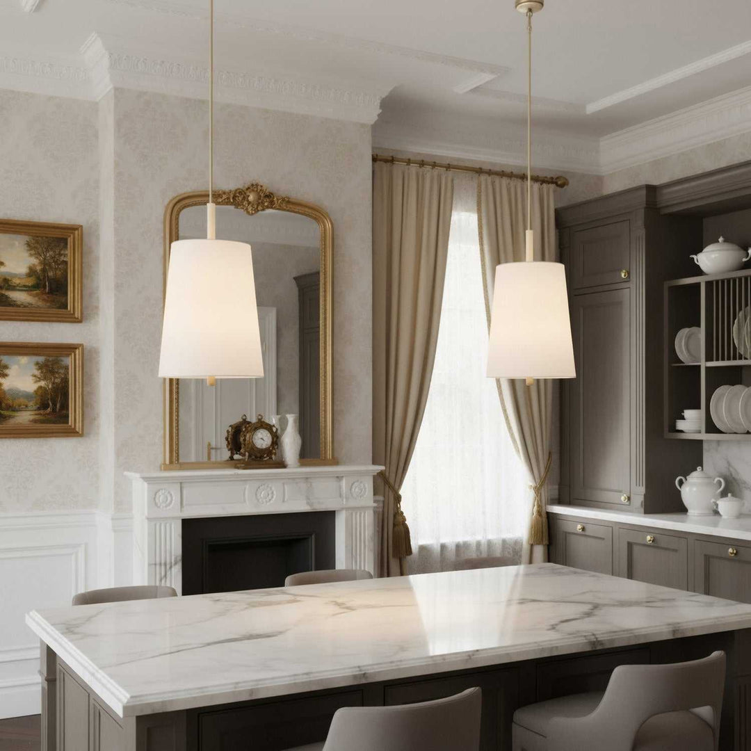 Rockford Six Light Pendant in Brontourage/Travartine Varaluz