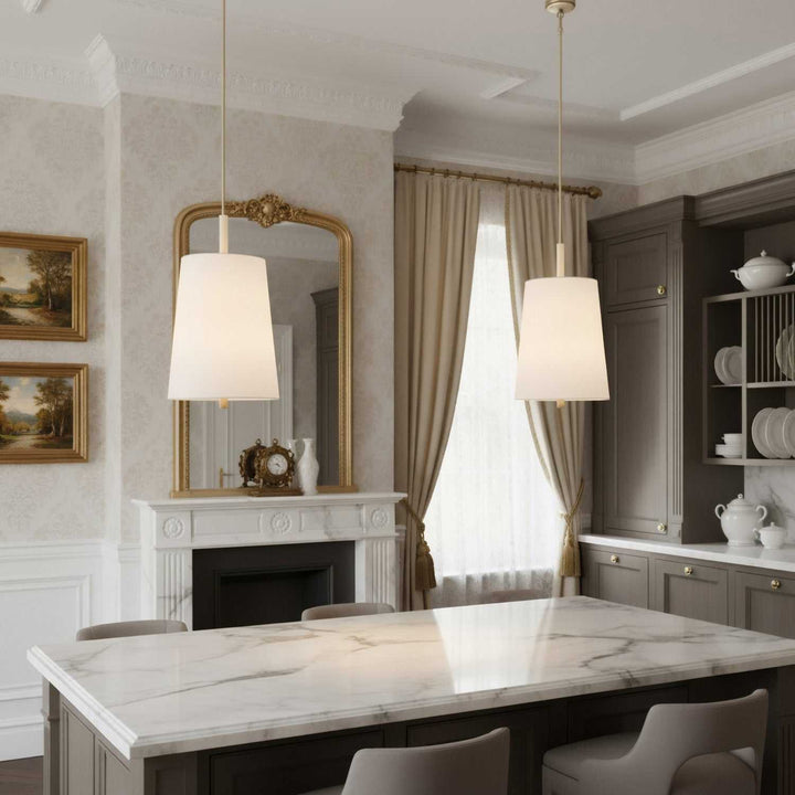Rockford Six Light Pendant in Brontourage/Travartine Varaluz