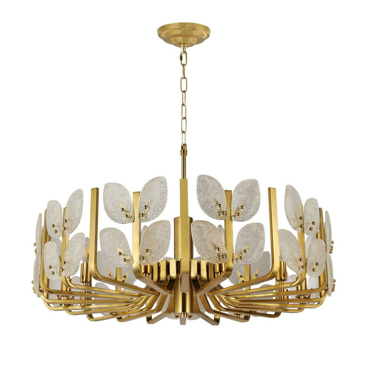 Brass Tax 11 Light Chandelier in Satin Brass Varaluz