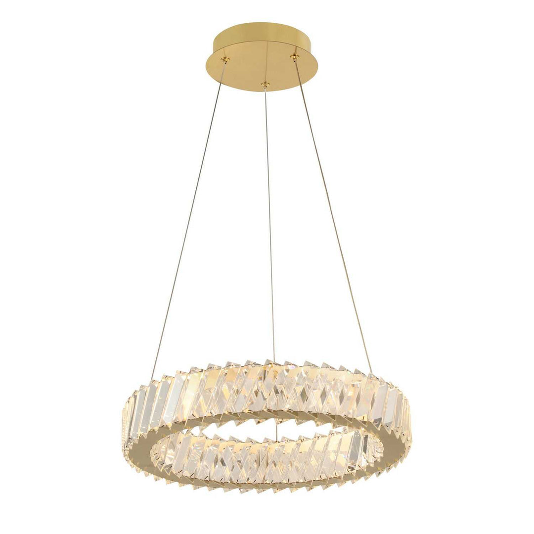 Golden Ratio LED Pendant in Satin Gold Varaluz