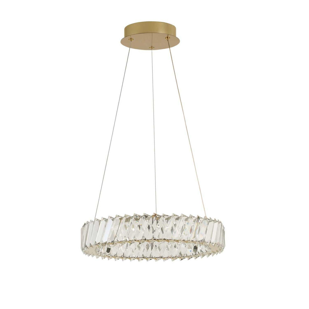 Golden Ratio LED Pendant in Satin Gold Varaluz