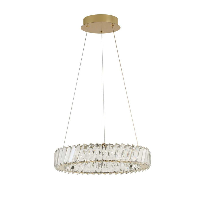 Golden Ratio LED Pendant in Satin Gold Varaluz