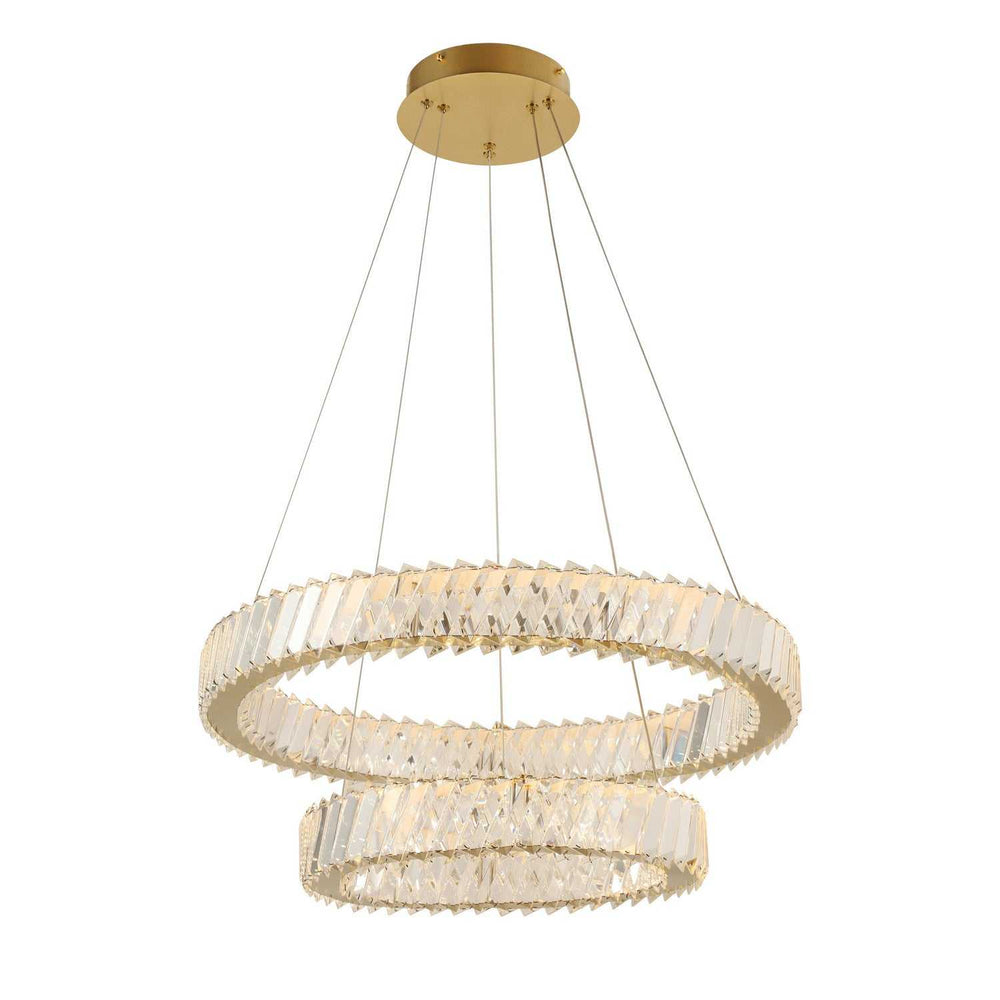 Golden Ratio LED Pendant in Satin Gold Varaluz