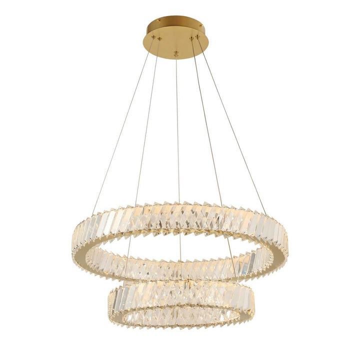 Golden Ratio LED Pendant in Satin Gold Varaluz