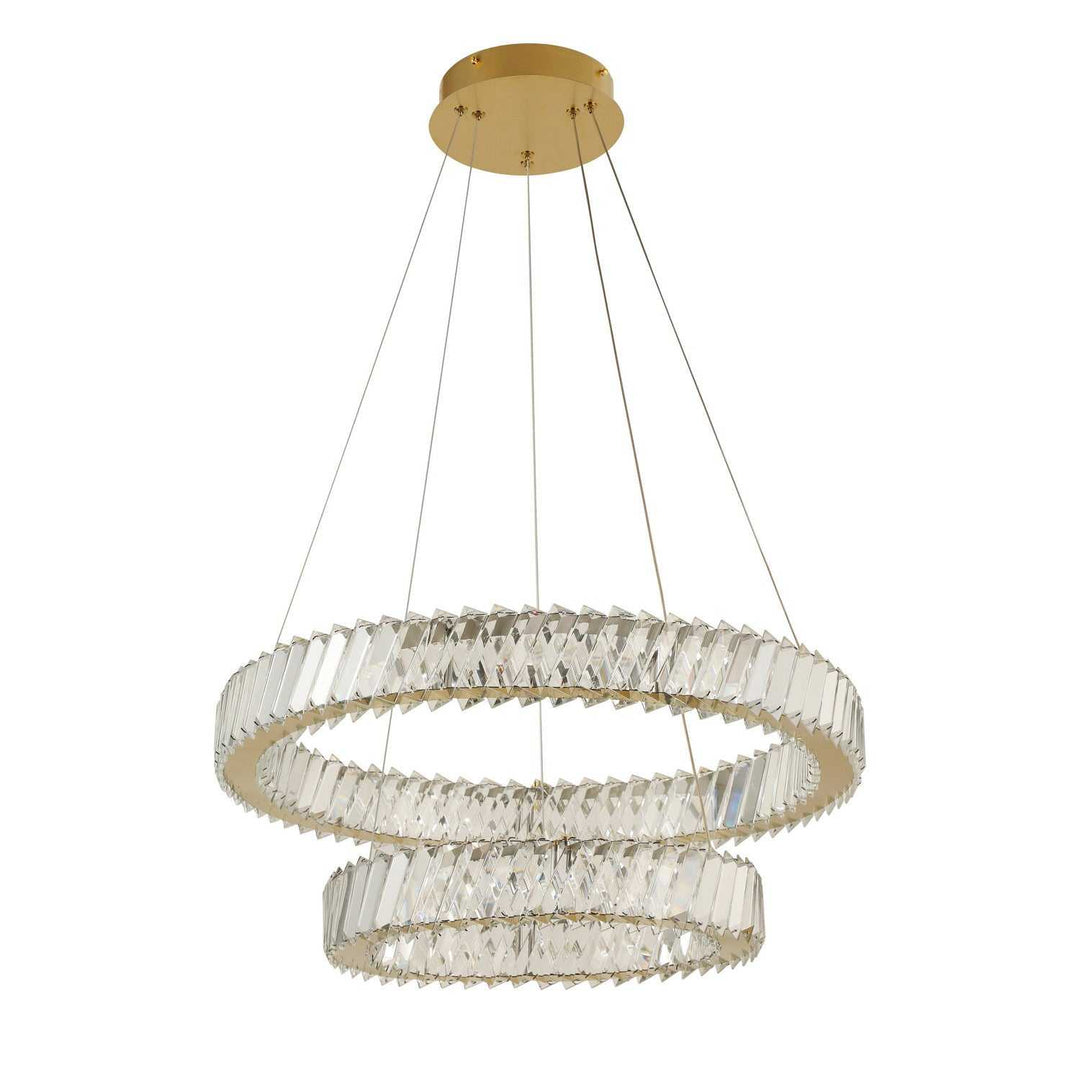 Golden Ratio LED Pendant in Satin Gold Varaluz