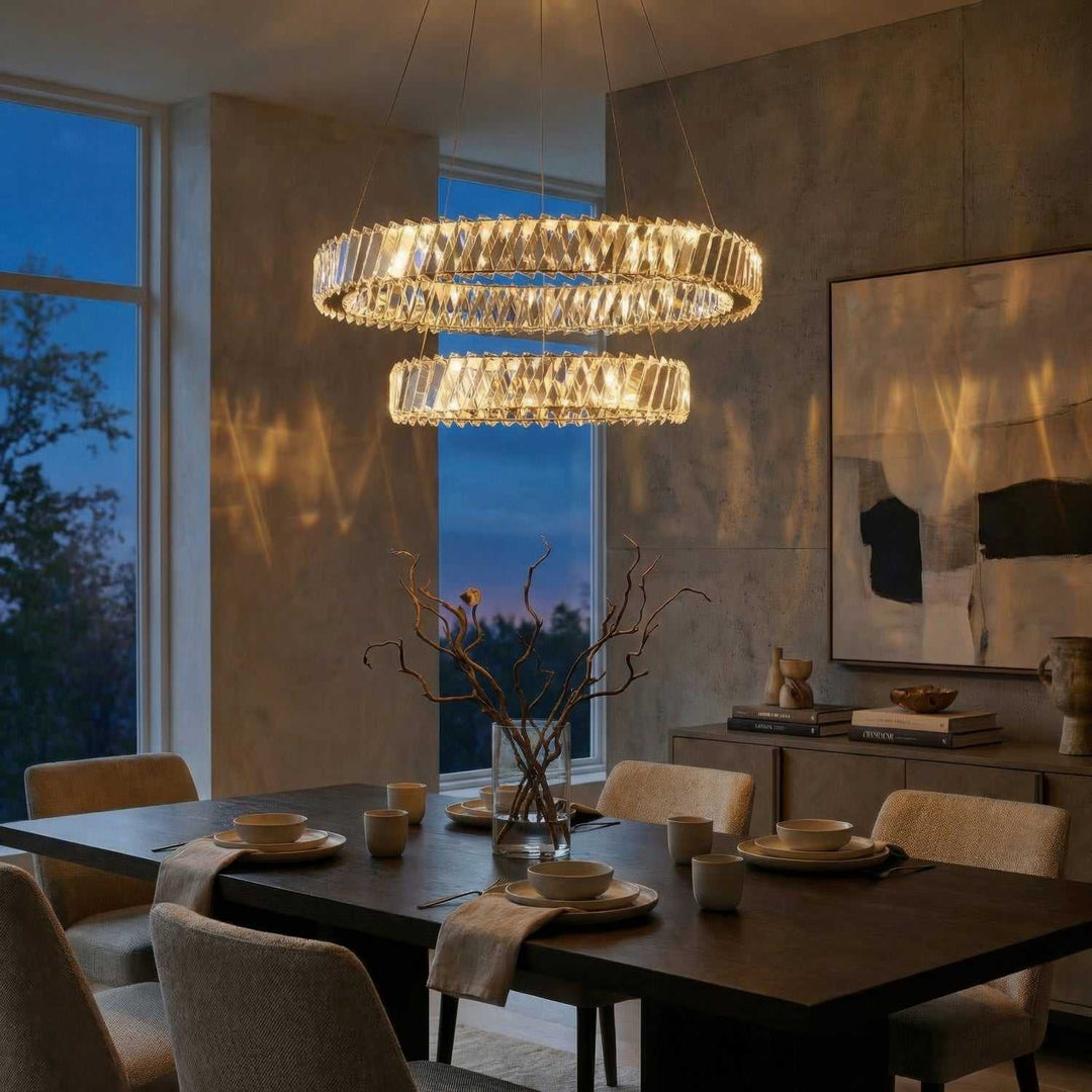 Golden Ratio LED Pendant in Satin Gold Varaluz