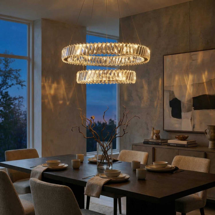 Golden Ratio LED Pendant in Satin Gold Varaluz