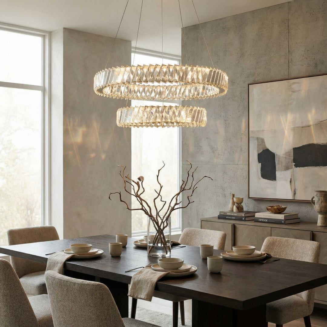 Golden Ratio LED Pendant in Satin Gold Varaluz