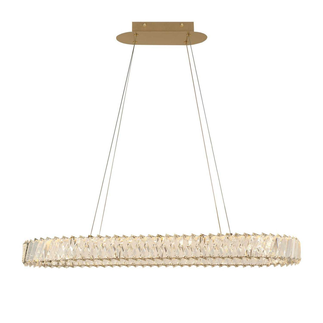 Golden Ratio LED Pendant in Satin Gold Varaluz