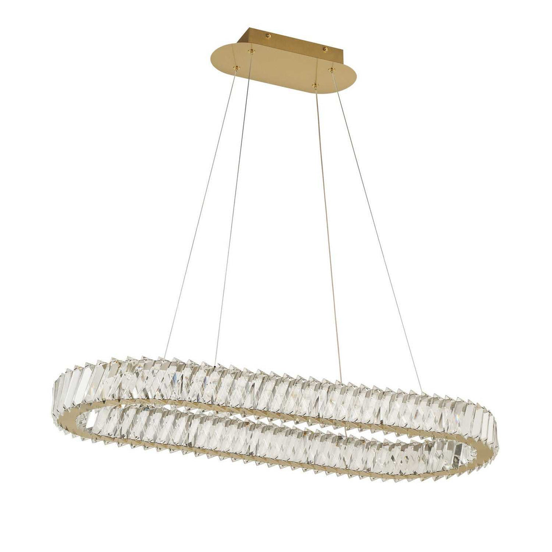 Golden Ratio LED Pendant in Satin Gold Varaluz