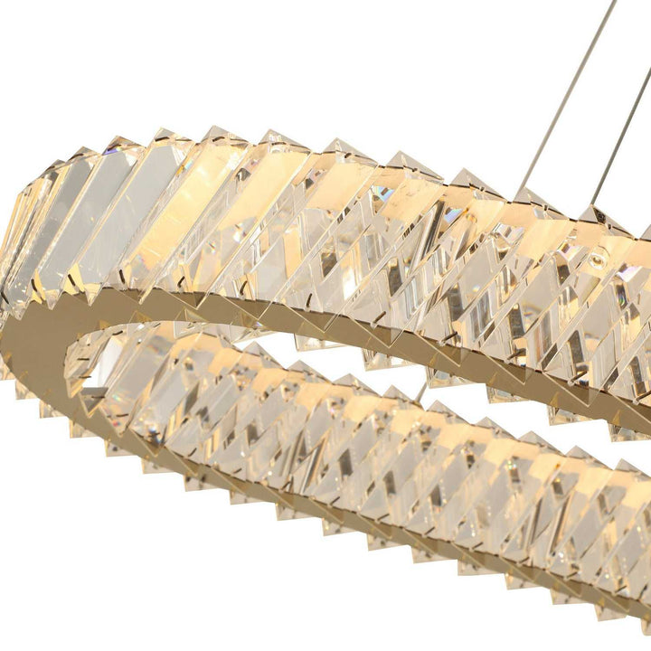 Golden Ratio LED Pendant in Satin Gold Varaluz