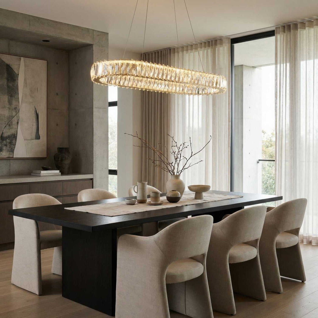 Golden Ratio LED Pendant in Satin Gold Varaluz