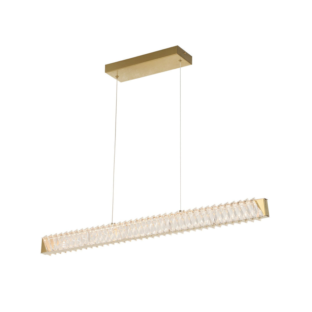Golden Ratio LED Pendant in Satin Gold Varaluz