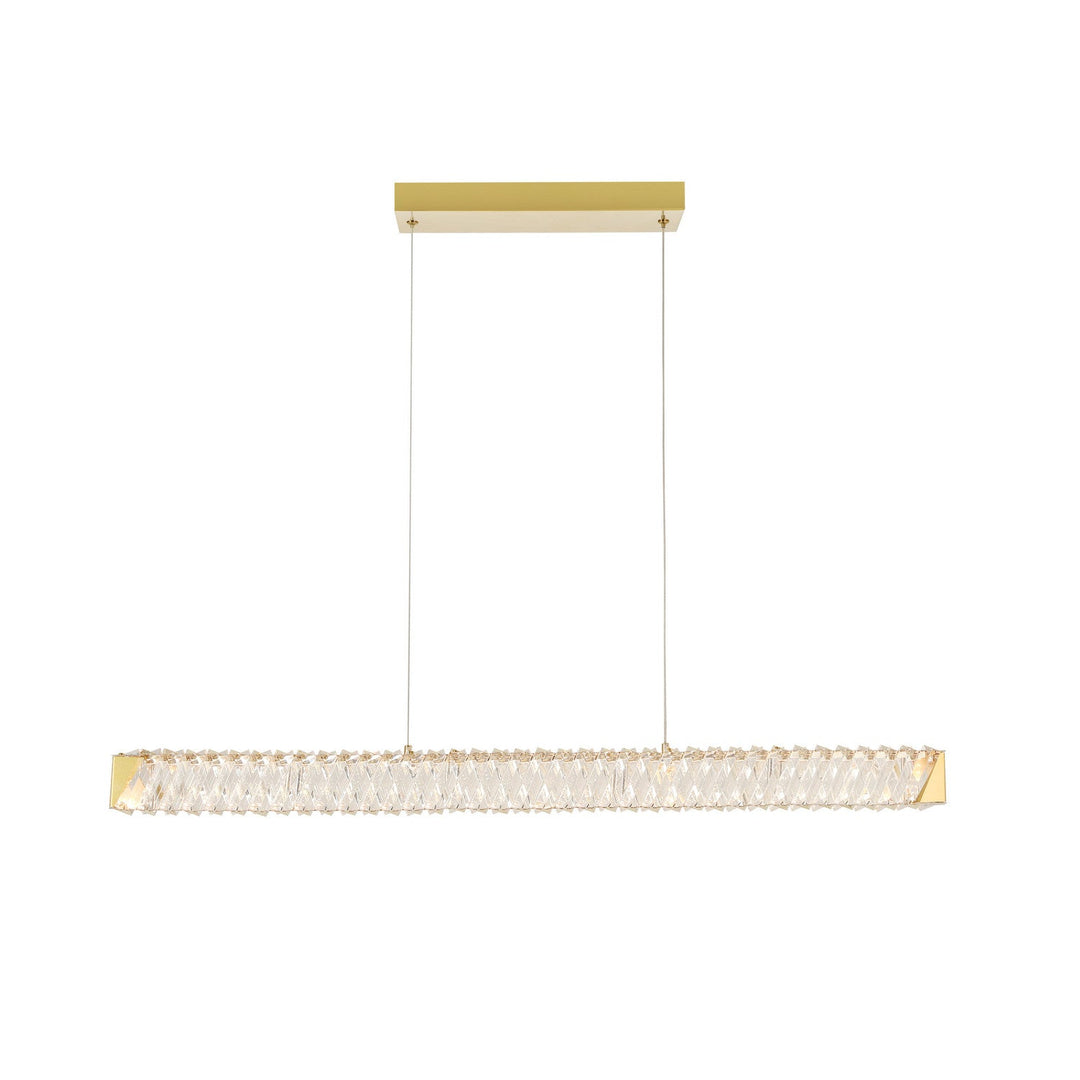 Golden Ratio LED Pendant in Satin Gold Varaluz