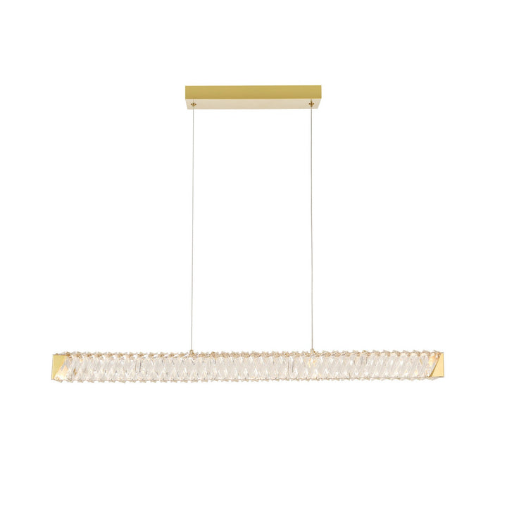 Golden Ratio LED Pendant in Satin Gold Varaluz
