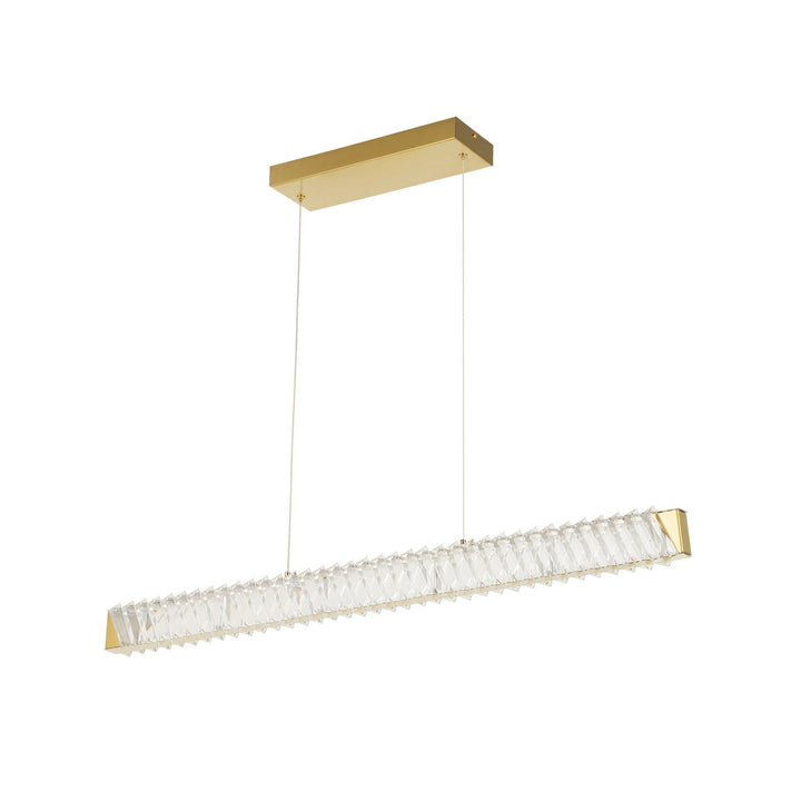 Golden Ratio LED Pendant in Satin Gold Varaluz