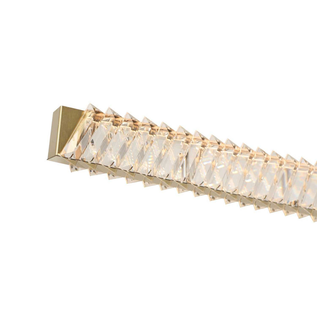 Golden Ratio LED Pendant in Satin Gold Varaluz