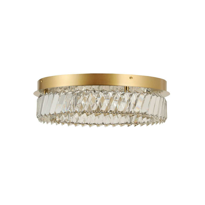 Golden Ratio LED Flush Mount in Satin Gold Varaluz