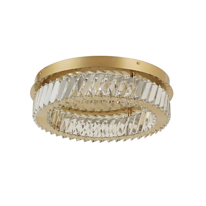 Golden Ratio LED Flush Mount in Satin Gold Varaluz