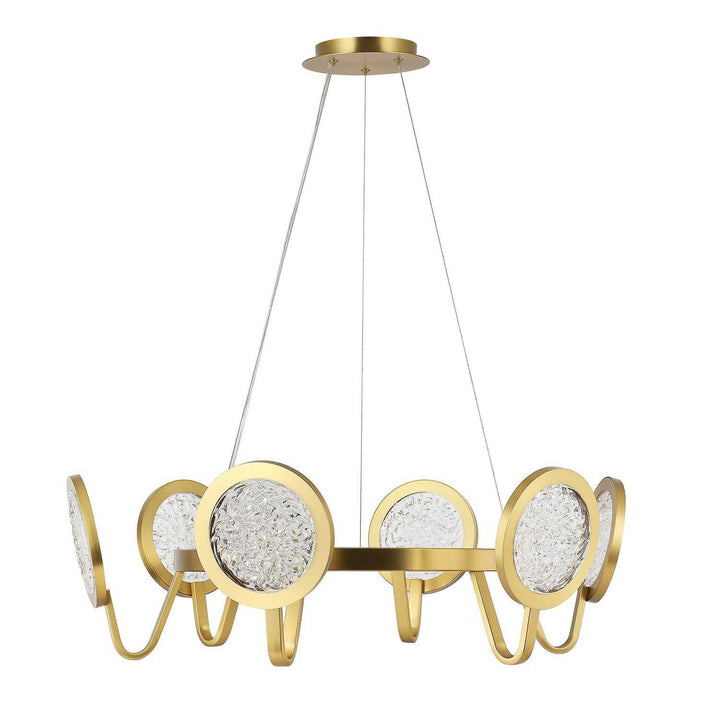 Sherlock LED Pendant in Satin Brass Varaluz