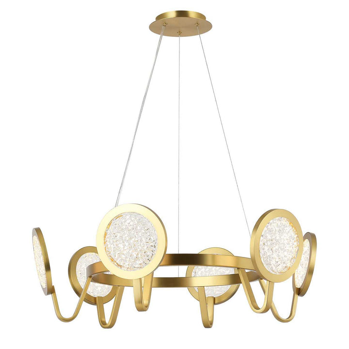 Sherlock LED Pendant in Satin Brass Varaluz