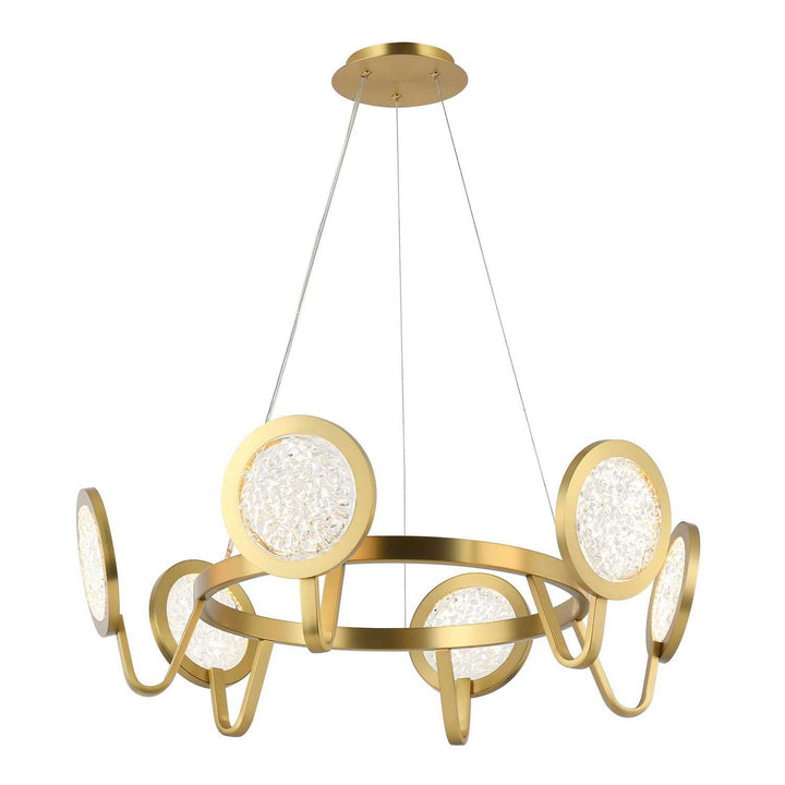 Sherlock LED Pendant in Satin Brass Varaluz