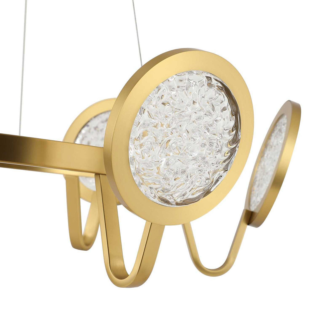 Sherlock LED Pendant in Satin Brass Varaluz